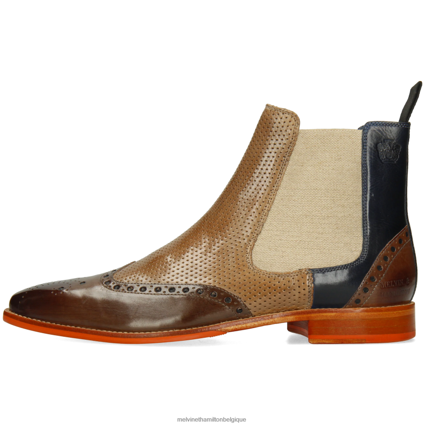Melvin & Hamilton Hommes martine 5 R4422843 bottines brun