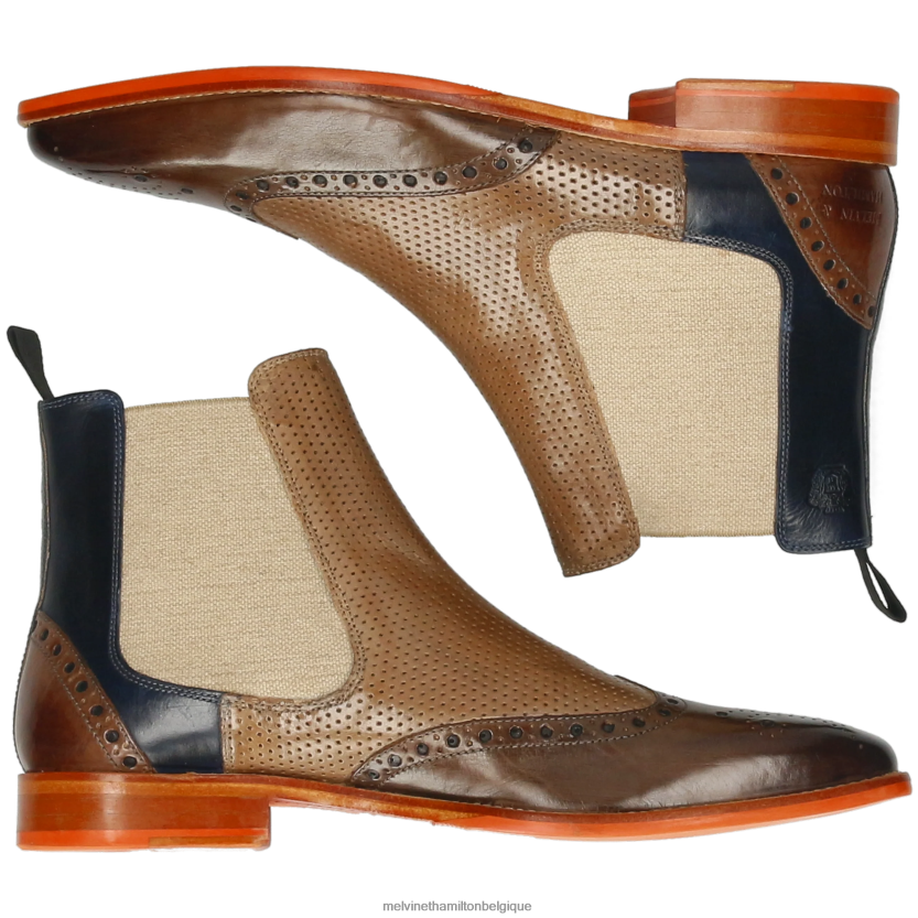 Melvin & Hamilton Hommes martine 5 R4422843 bottines brun