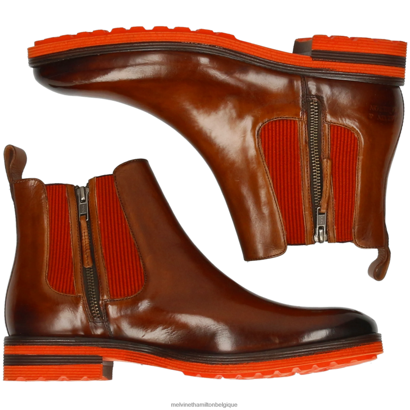 Melvin & Hamilton Hommes tourbillon 25 R44228102 bottines brun