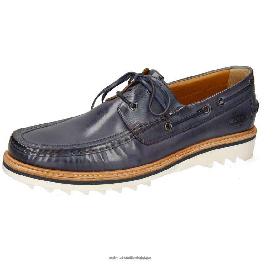 Melvin & Hamilton Hommes poussière 4 R44228709 Chaussure bateau bleu