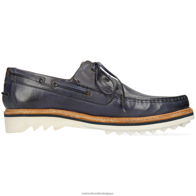 Melvin & Hamilton Hommes poussière 4 R44228709 Chaussure bateau bleu