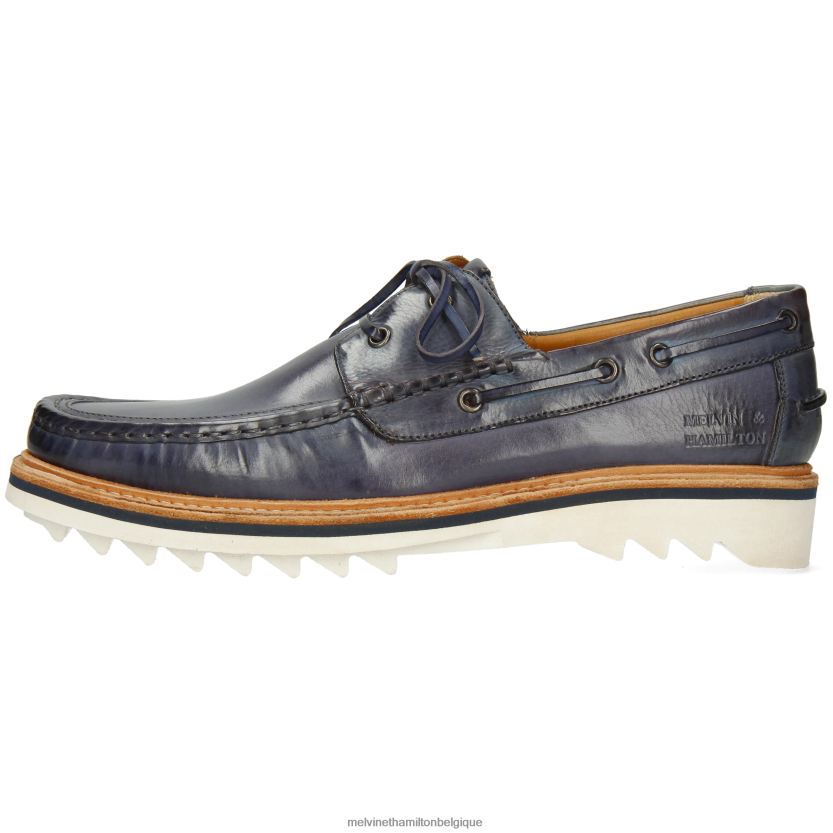 Melvin & Hamilton Hommes poussière 4 R44228709 Chaussure bateau bleu