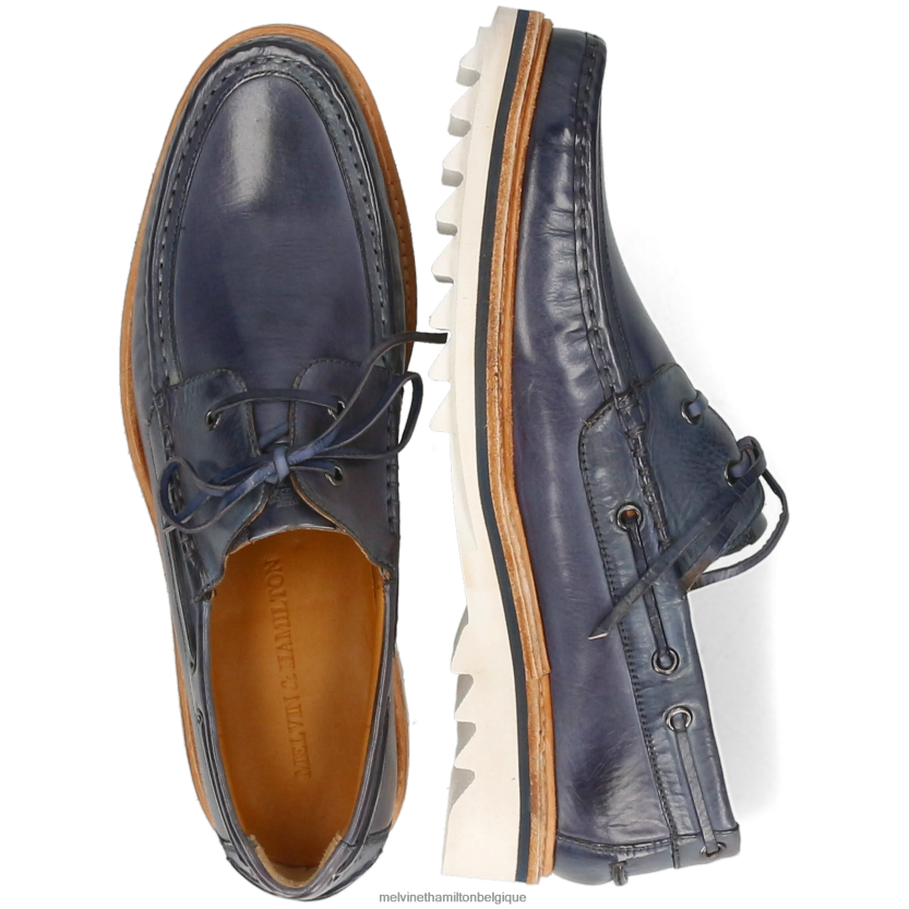 Melvin & Hamilton Hommes poussière 4 R44228709 Chaussure bateau bleu