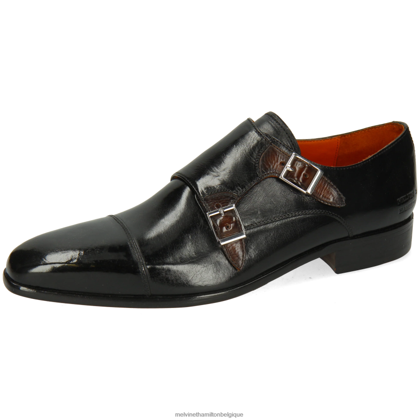 Melvin & Hamilton Hommes Louis 52 R44228341 chaussures de moine noir