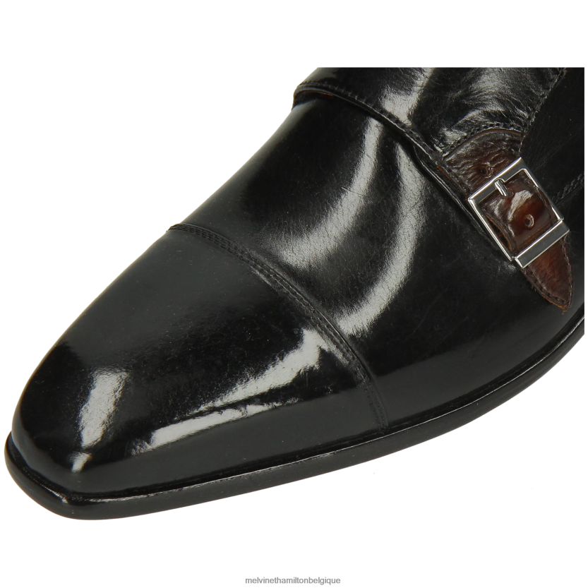 Melvin & Hamilton Hommes Louis 52 R44228341 chaussures de moine noir