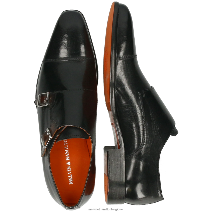 Melvin & Hamilton Hommes Louis 52 R44228341 chaussures de moine noir