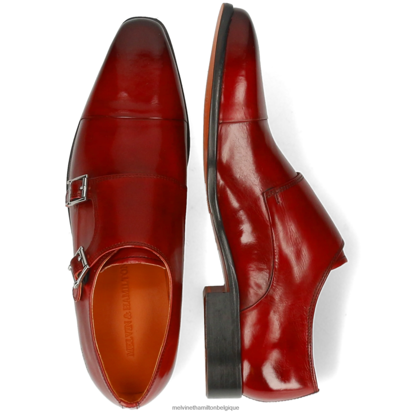 Melvin & Hamilton Hommes lance 1 R44228327 chaussures de moine rouge