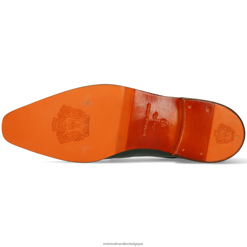 Melvin & Hamilton Hommes lance 1 R44228328 chaussures de moine vert