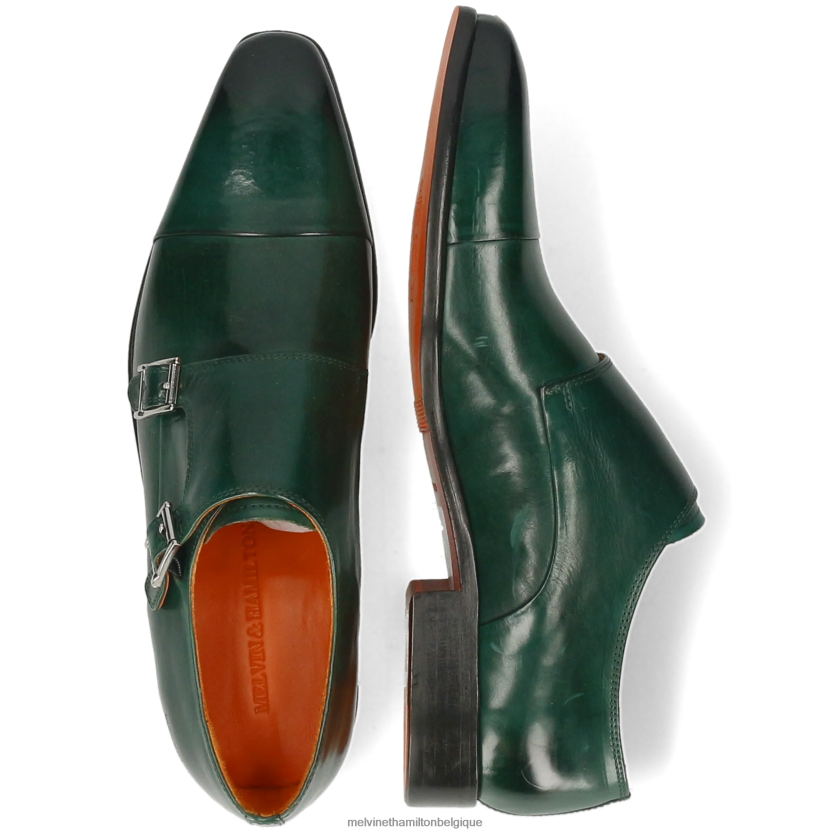 Melvin & Hamilton Hommes lance 1 R44228328 chaussures de moine vert