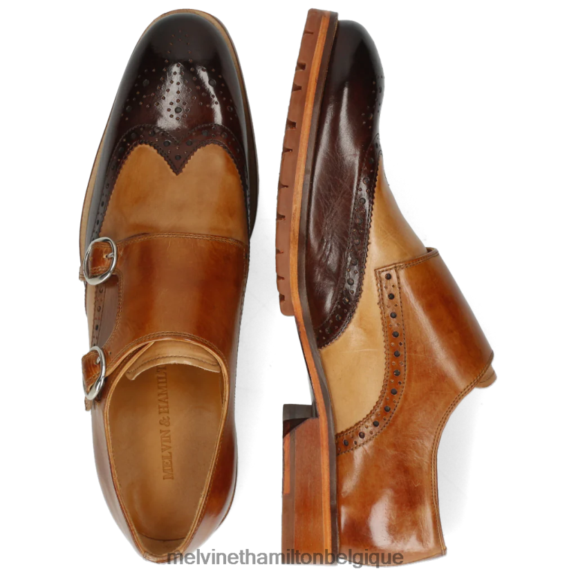 Melvin & Hamilton Hommes patrick 24 R44228350 chaussures de moine brun