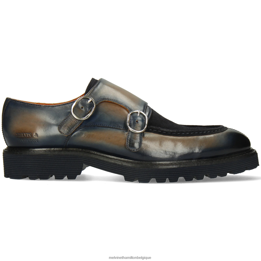 Melvin & Hamilton Hommes patrick 30 R44228338 chaussures de moine gris