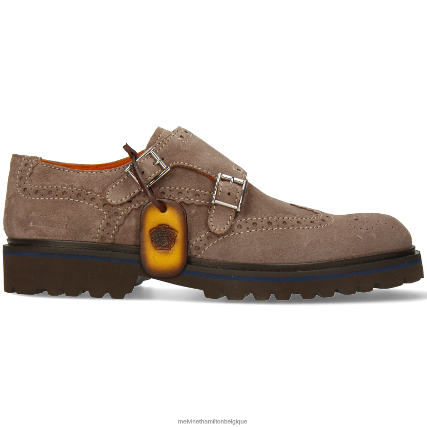Melvin & Hamilton Hommes percer 25 R44228339 chaussures de moine gris
