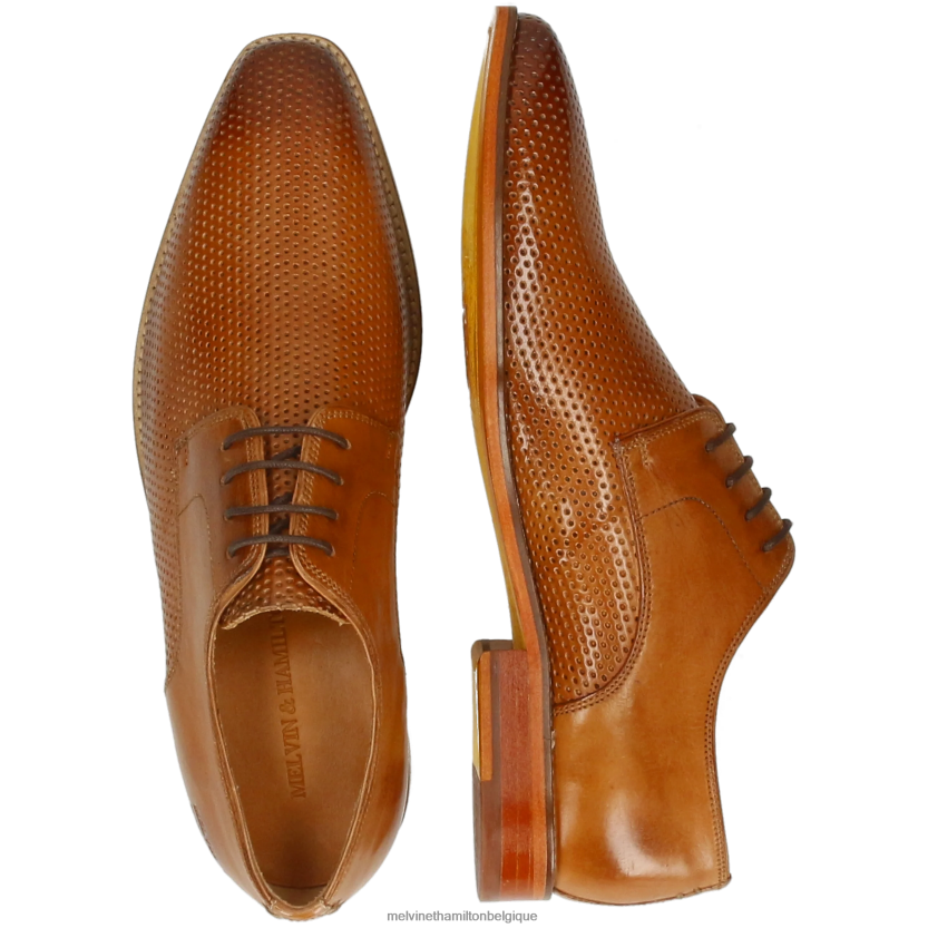 Melvin & Hamilton Hommes Alex 1 R44228497 chaussures derby brun clair