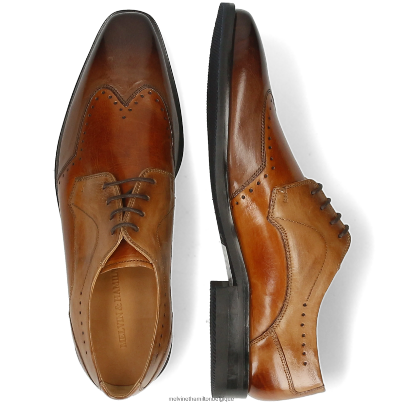 Melvin & Hamilton Hommes Alex 3 R44228492 chaussures derby brun clair