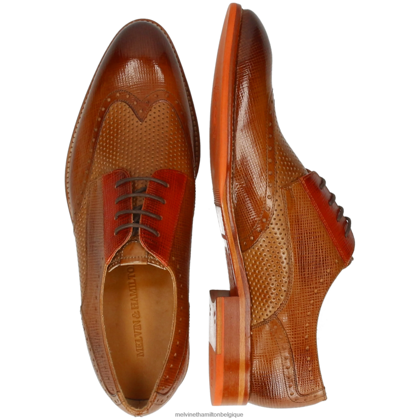Melvin & Hamilton Hommes Bobby 1 R44228395 chaussures derby brun clair