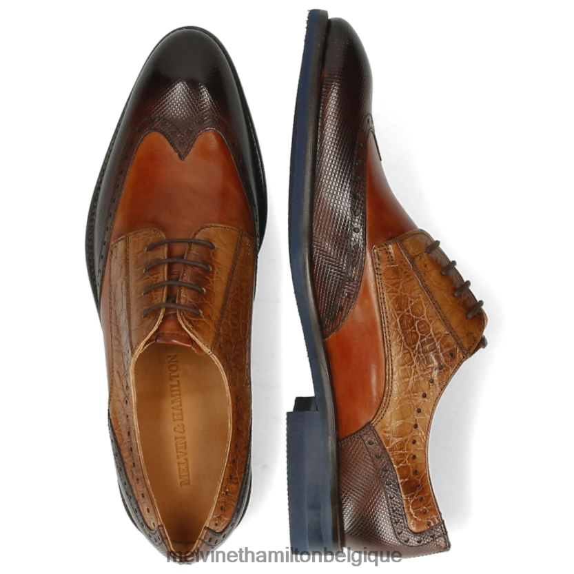 Melvin & Hamilton Hommes Bobby 1 R44228539 chaussures derby brun