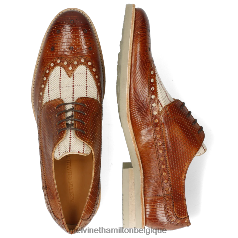 Melvin & Hamilton Hommes Clint 34 R44228540 chaussures derby brun clair