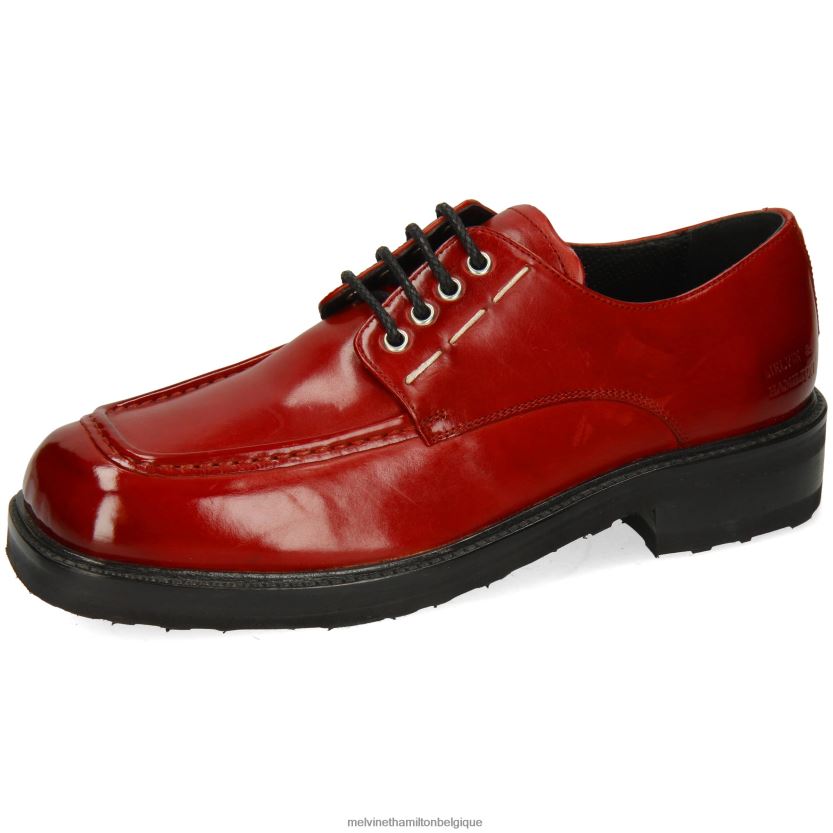Melvin & Hamilton Hommes Clooney 6 R44228404 chaussures derby rouge