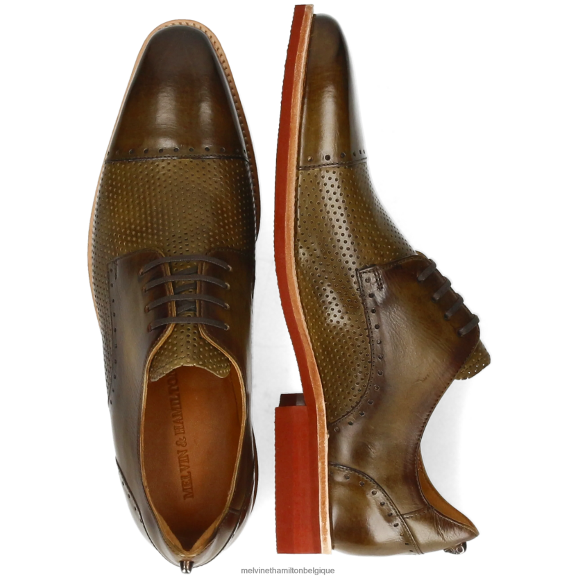 Melvin & Hamilton Hommes Dave 1 R44228561 chaussures derby vert