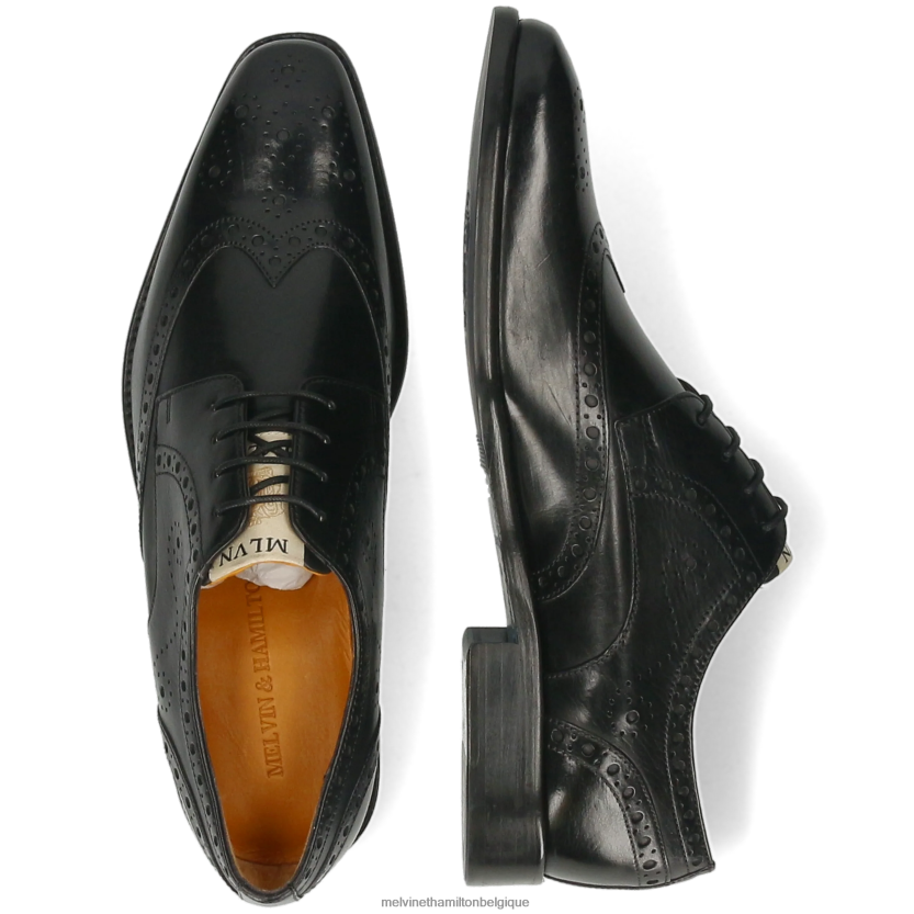 Melvin & Hamilton Hommes Dylan 2 R44228437 chaussures derby noir