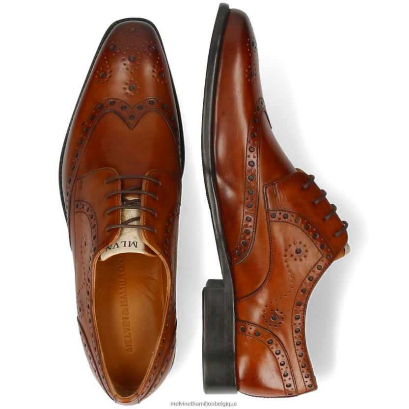 Melvin & Hamilton Hommes Dylan 2 R44228477 chaussures derby brun