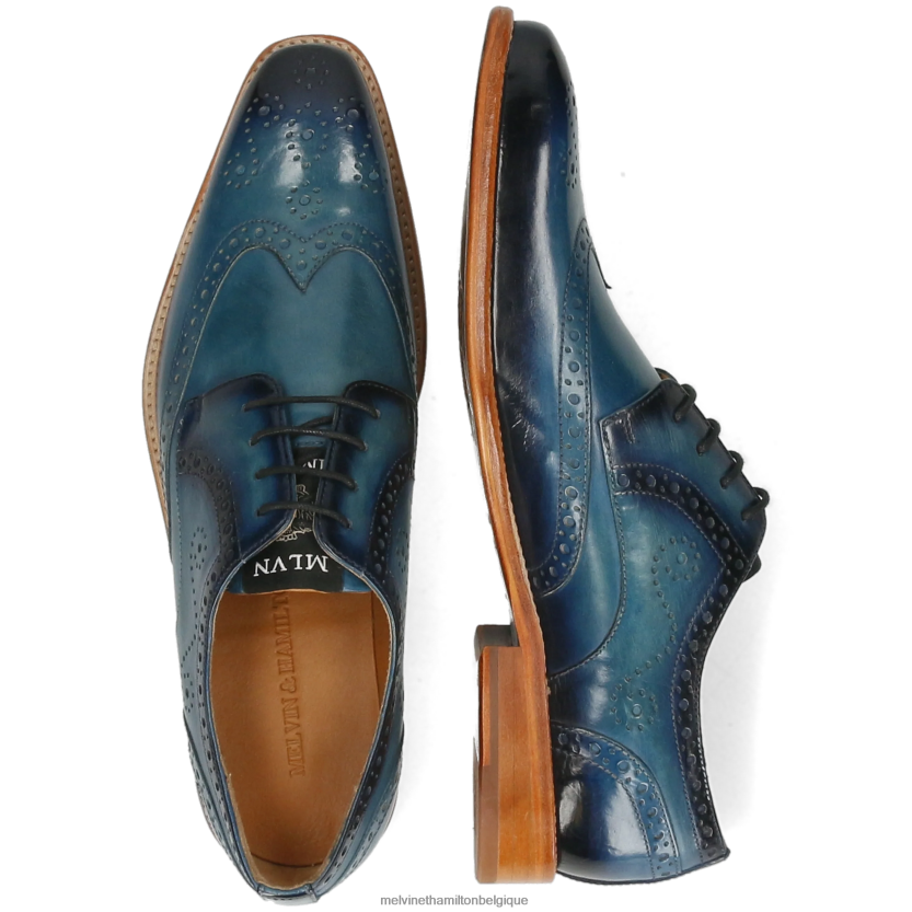 Melvin & Hamilton Hommes Dylan 2 R44228483 chaussures derby bleu