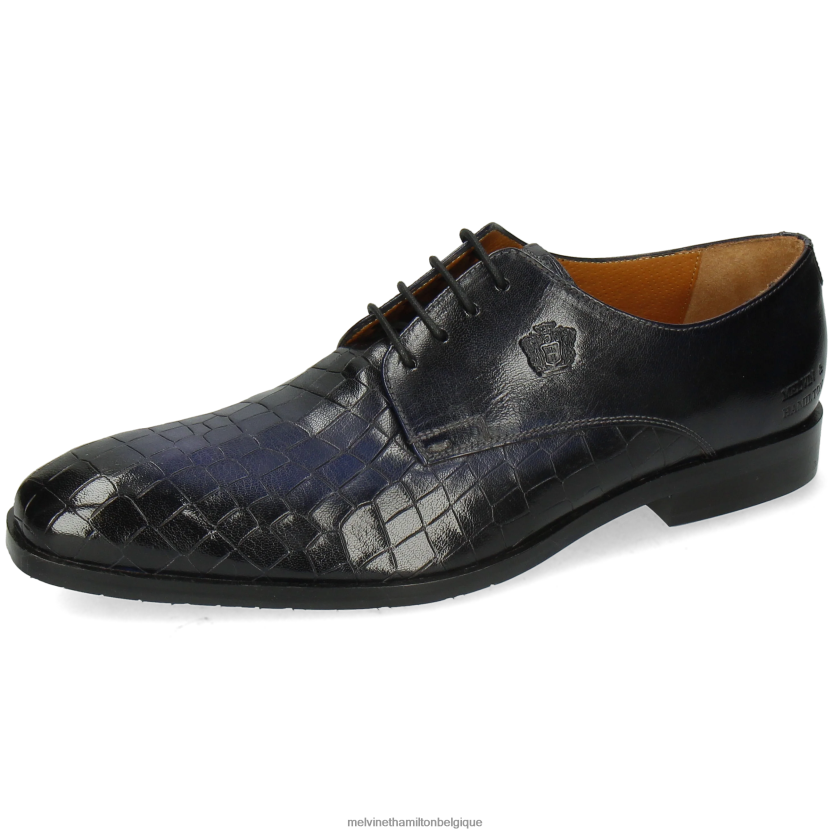 Melvin & Hamilton Hommes Flynn 1 R44228537 chaussures derby bleu
