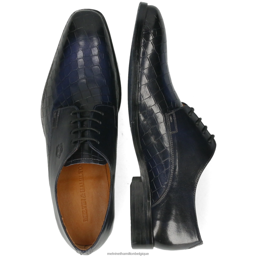 Melvin & Hamilton Hommes Flynn 1 R44228537 chaussures derby bleu