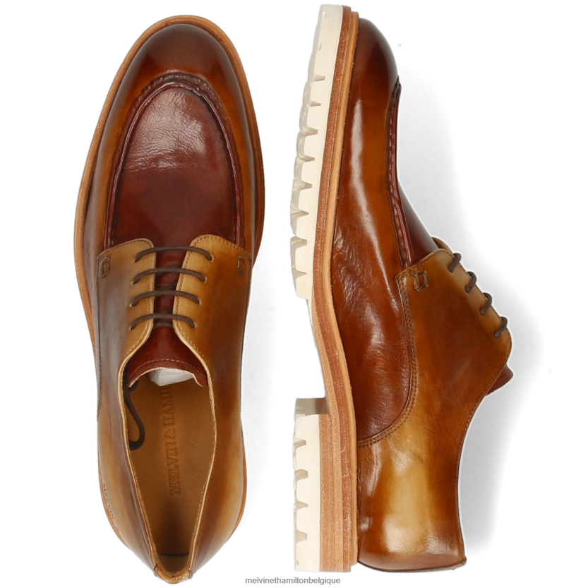 Melvin & Hamilton Hommes Georges 2 R44228394 chaussures derby brun