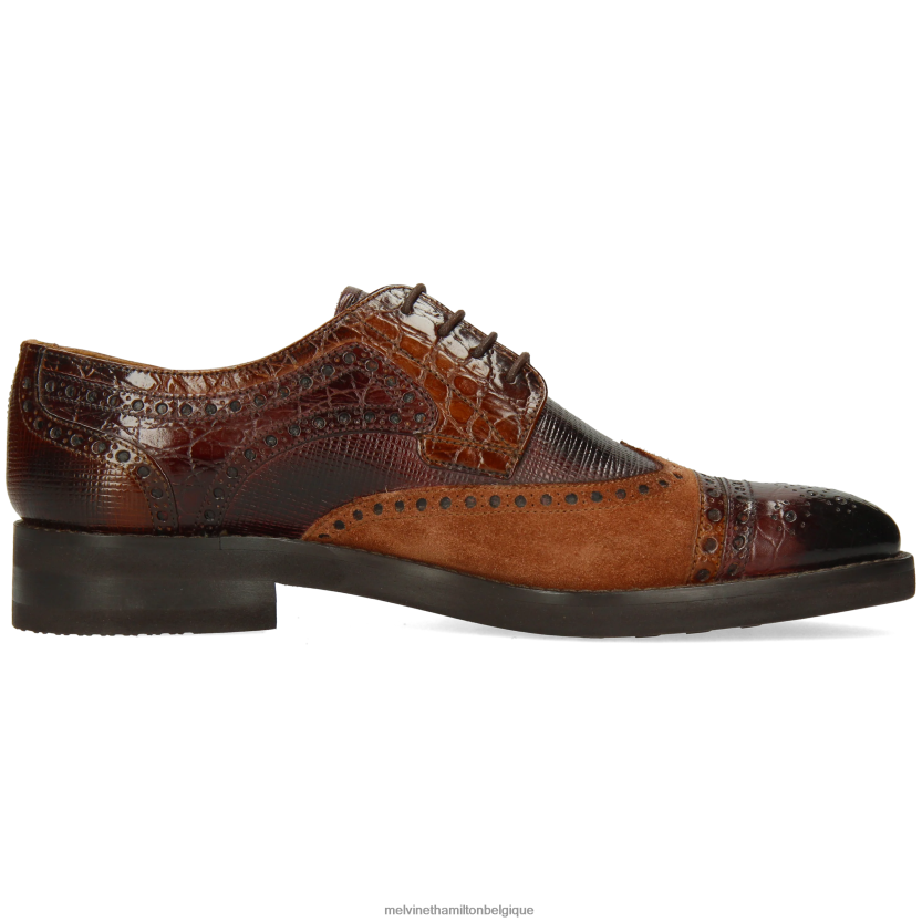 Melvin & Hamilton Hommes Henri 7 R44228441 chaussures derby brun