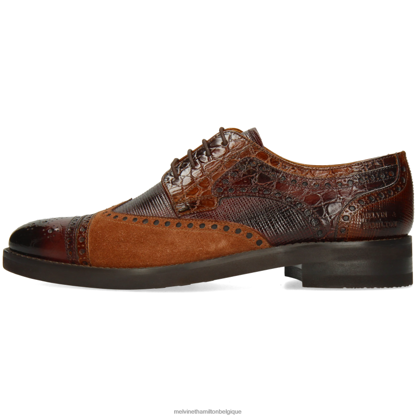 Melvin & Hamilton Hommes Henri 7 R44228441 chaussures derby brun