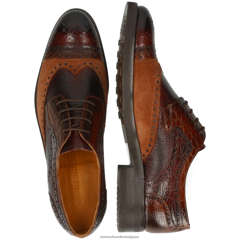Melvin & Hamilton Hommes Henri 7 R44228441 chaussures derby brun