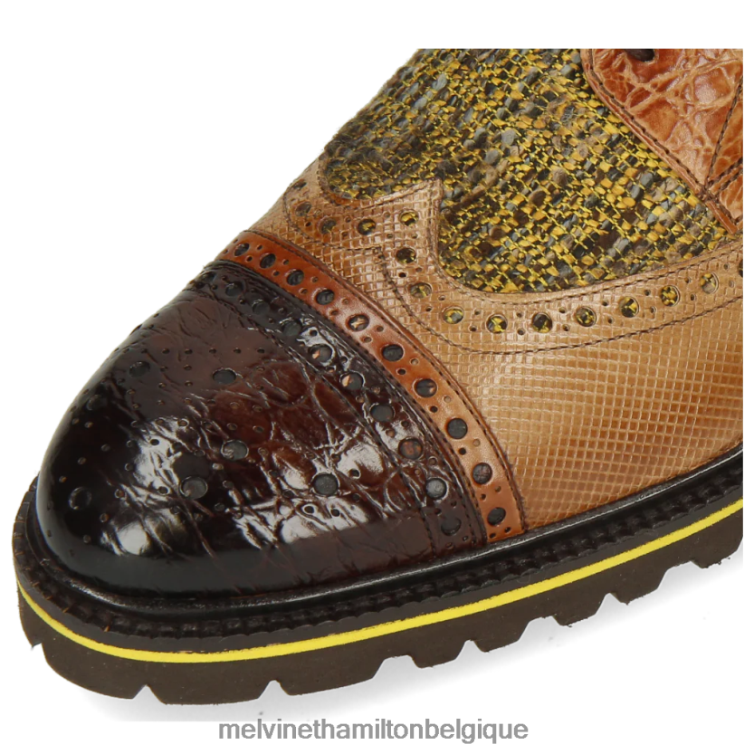 Melvin & Hamilton Hommes Henri 7 R44228517 chaussures derby brun clair