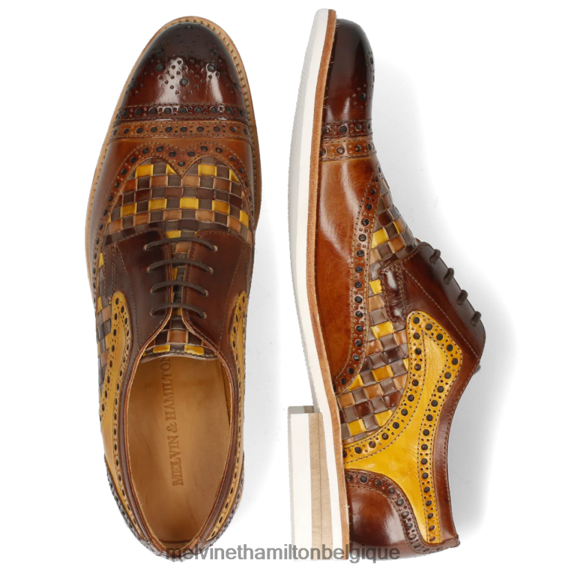 Melvin & Hamilton Hommes Henri 7 R44228523 chaussures derby brun