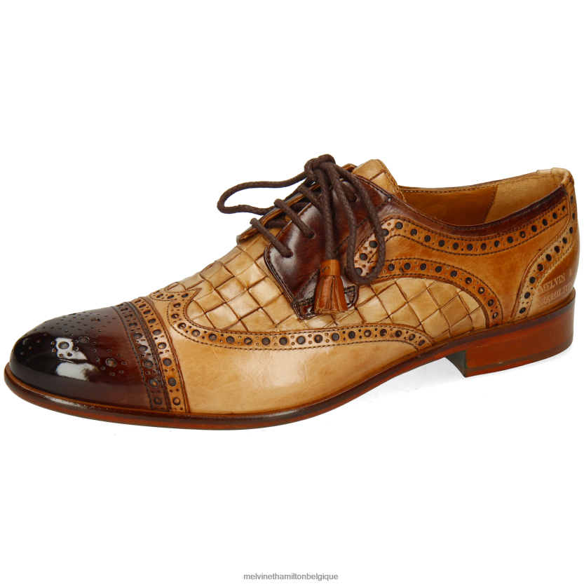 Melvin & Hamilton Hommes Henri 7 R44228558 chaussures derby brun clair