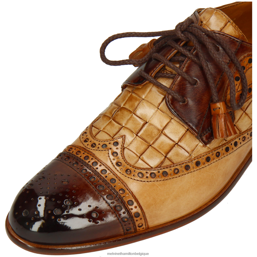 Melvin & Hamilton Hommes Henri 7 R44228558 chaussures derby brun clair