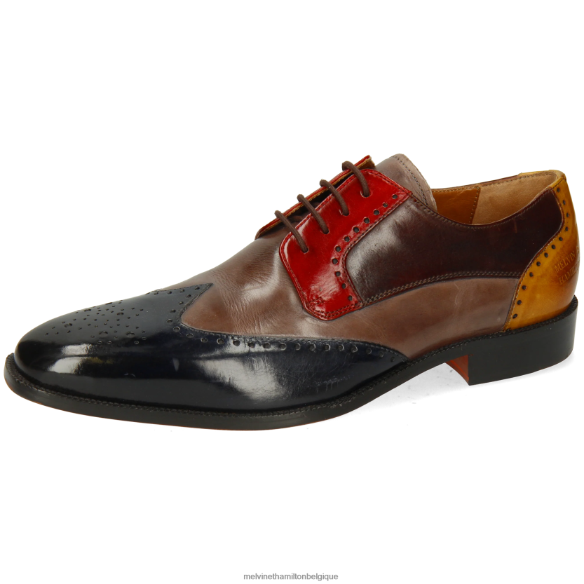 Melvin & Hamilton Hommes Jeff 14 R44228354 chaussures derby multi