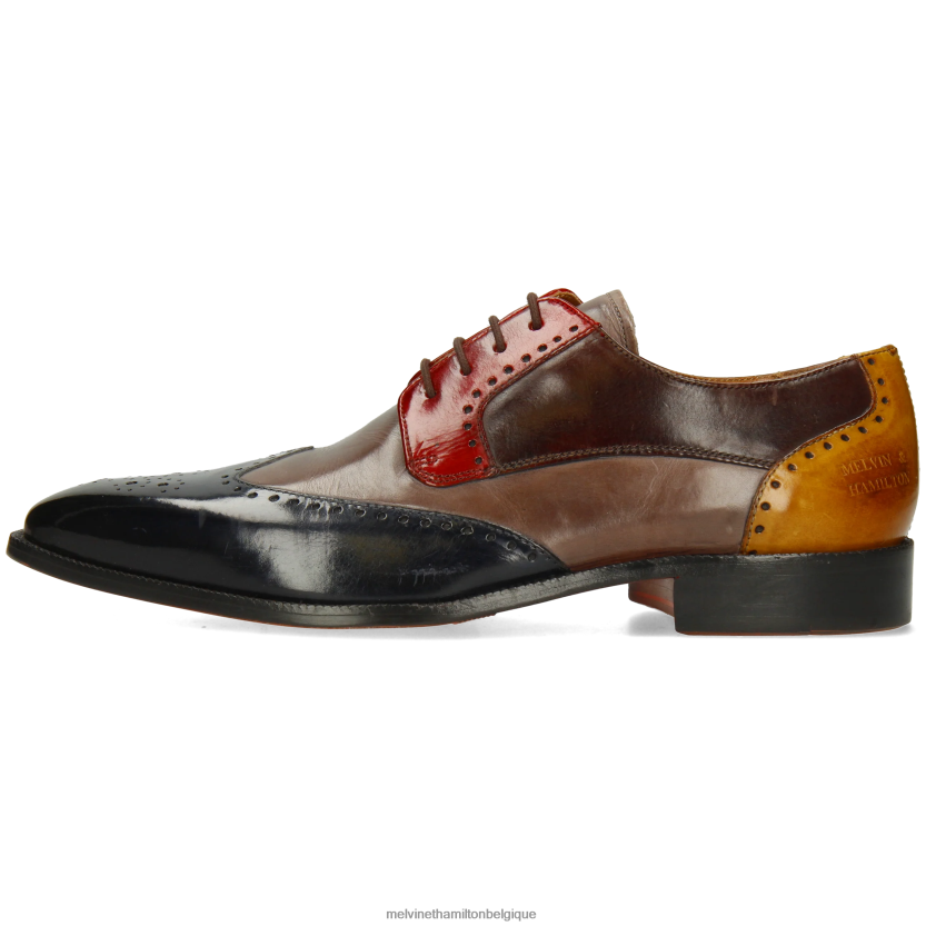 Melvin & Hamilton Hommes Jeff 14 R44228354 chaussures derby multi