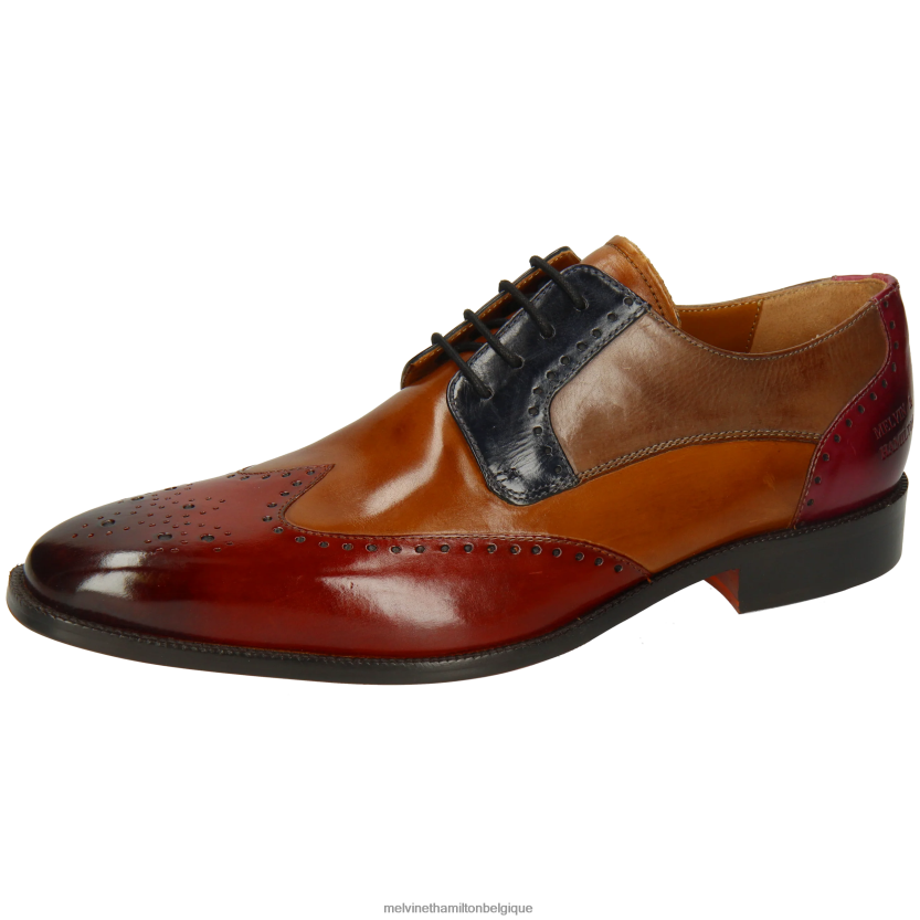Melvin & Hamilton Hommes Jeff 14 R44228356 chaussures derby multi