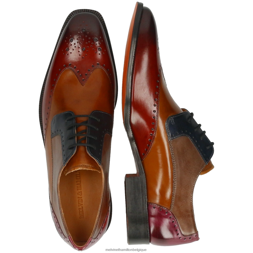 Melvin & Hamilton Hommes Jeff 14 R44228356 chaussures derby multi