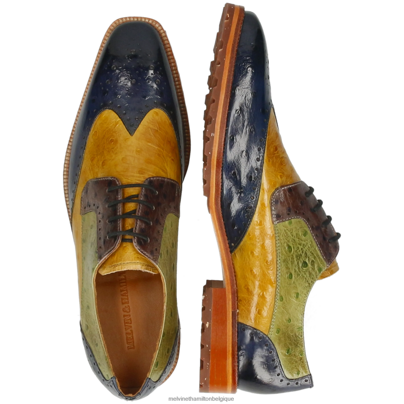 Melvin & Hamilton Hommes Jeff 14 R44228393 chaussures derby multi