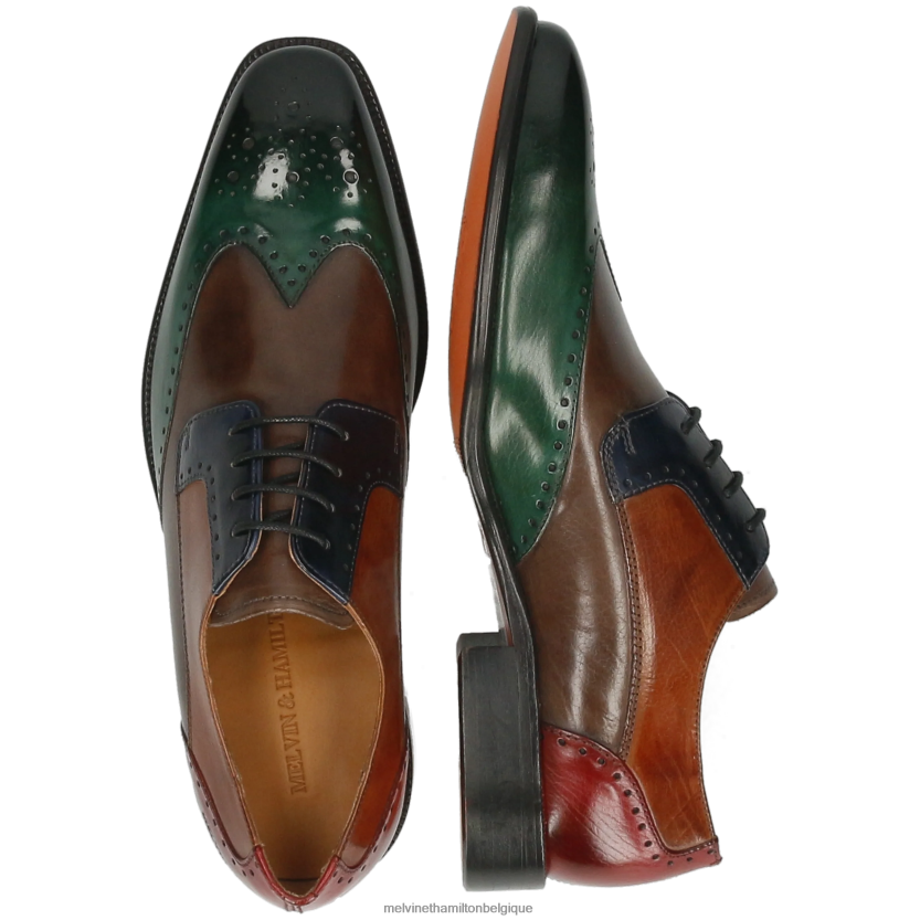 Melvin & Hamilton Hommes Jeff 14 R44228451 chaussures derby multi
