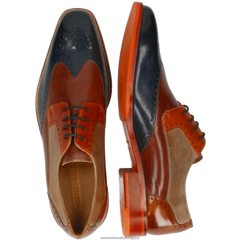 Melvin & Hamilton Hommes Jeff 14 R44228469 chaussures derby multi