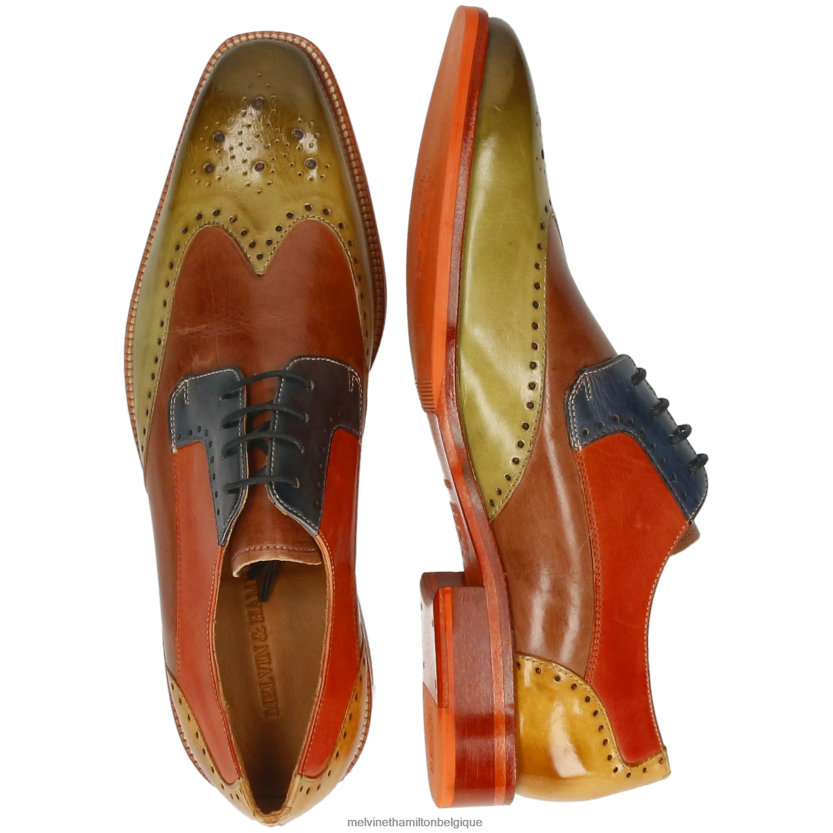 Melvin & Hamilton Hommes Jeff 14 R44228493 chaussures derby multi