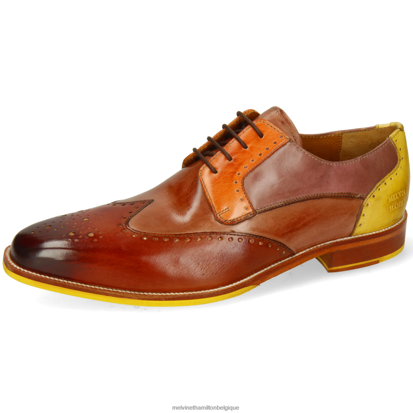 Melvin & Hamilton Hommes Jeff 14 R44228526 chaussures derby multi