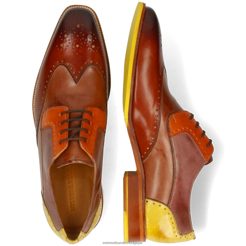 Melvin & Hamilton Hommes Jeff 14 R44228526 chaussures derby multi