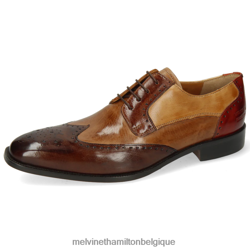 Melvin & Hamilton Hommes Jeff 14 R44228528 chaussures derby brun