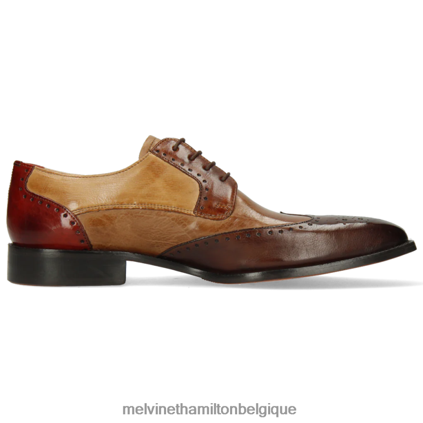 Melvin & Hamilton Hommes Jeff 14 R44228528 chaussures derby brun