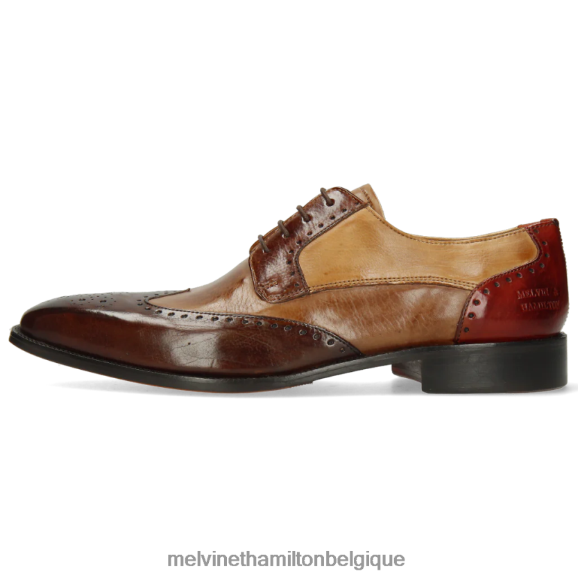 Melvin & Hamilton Hommes Jeff 14 R44228528 chaussures derby brun