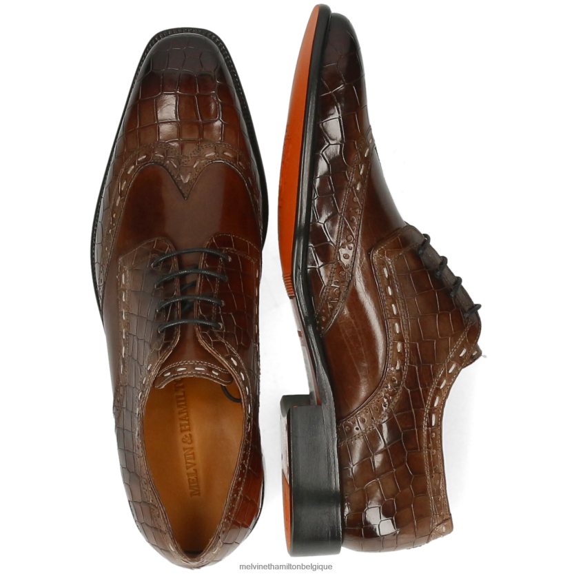 Melvin & Hamilton Hommes Jeff 1 R44228445 chaussures derby brun